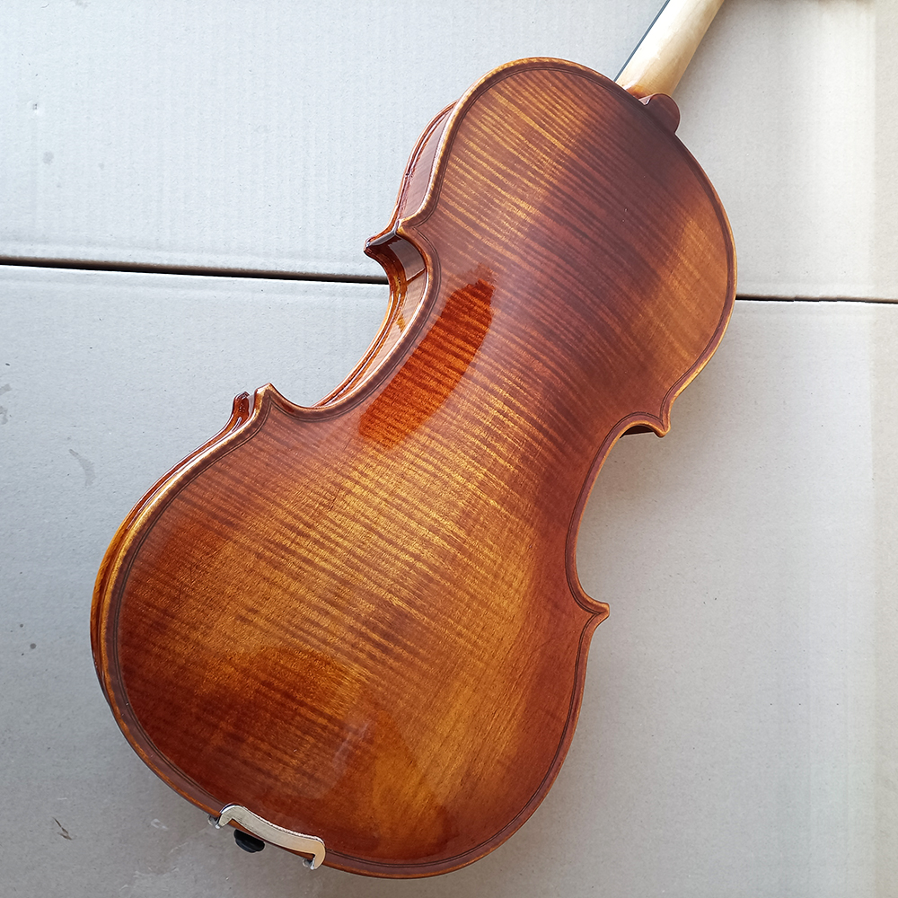 L Musical Instrument - Antonio Stradivarius Handmade natural tiger patterned
