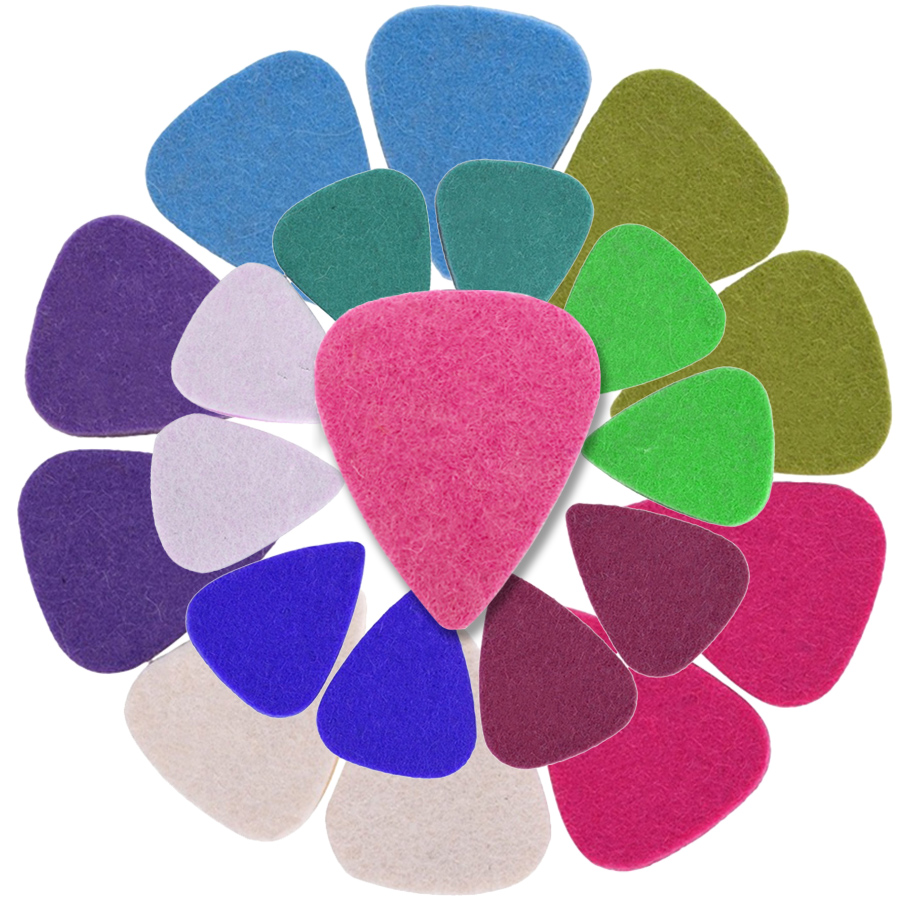 Musical Instrument Gif - 12pcs Color Felt Picks 3.5mm Thickness