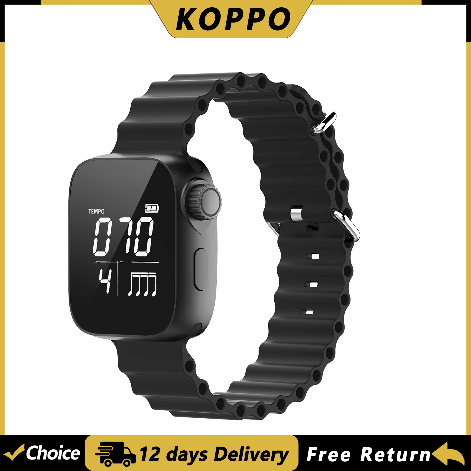 Musical Instrument Gif - KOPPO Vibrating Metronome Watch Wearable Multi-Function