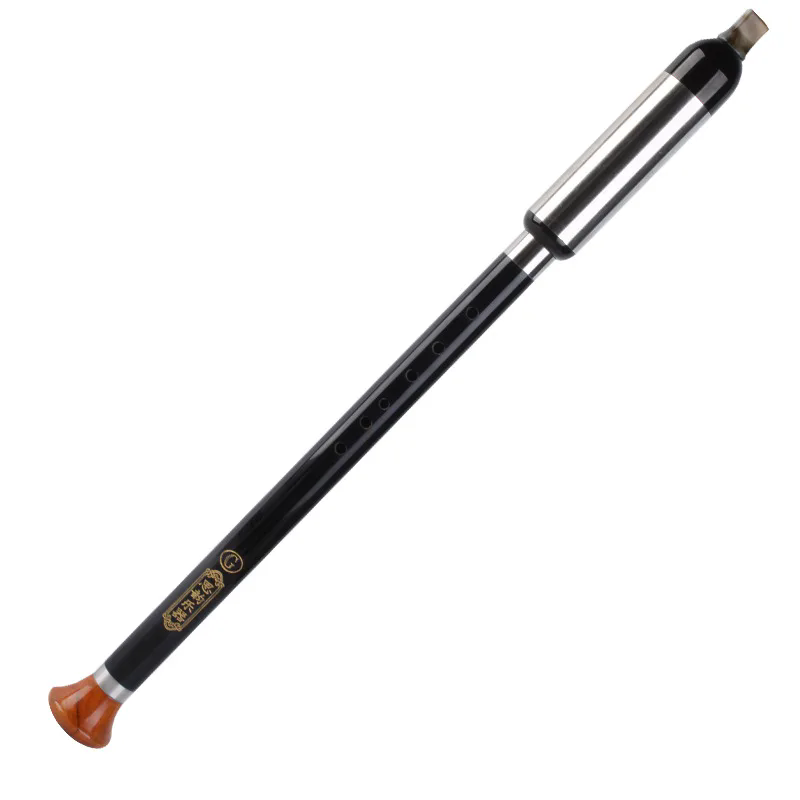 Wooden Flute Native - Chinese Bawu Ebony Wood Flute Musical