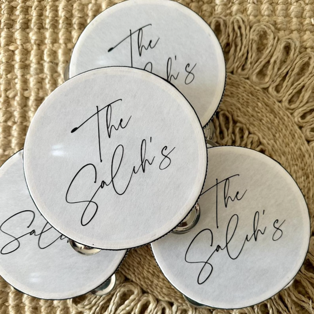 Musical Instrument Name - 2/5/10pcs Wedding Tambourine Custom Name Save