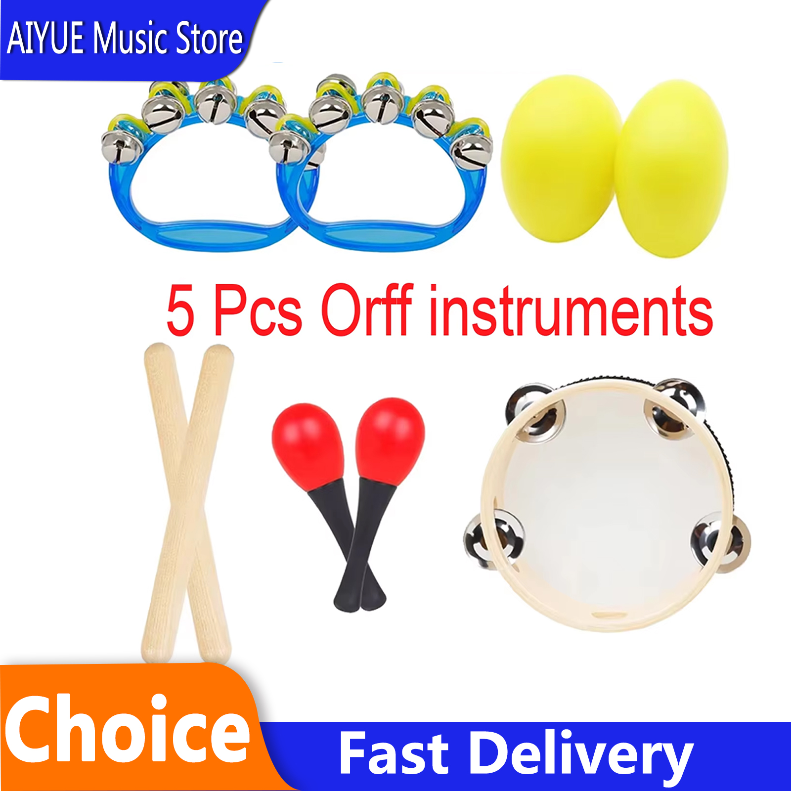 Musical Instrument Gif - 5 Pcs/Set 6 Inch Black Lamb
