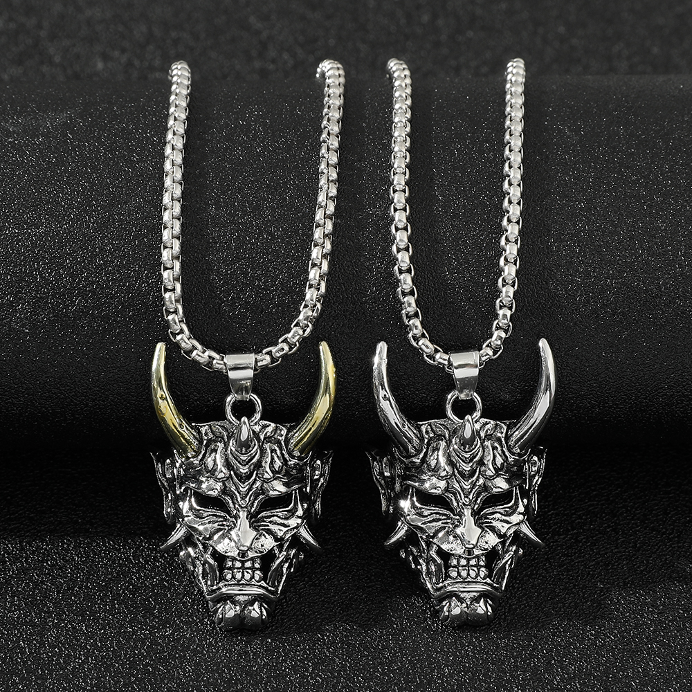 Musical Instrument Trumpet - Handsome Rascal Ghost Mask Pendant Necklace