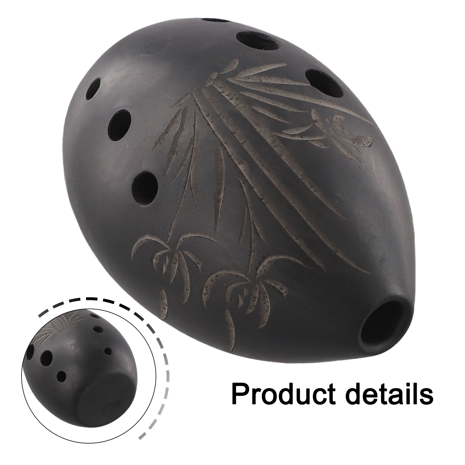 Black 8 Hole Ocarina Clay Xun  - Musical Instrument Xun incelemesi ve fiyatı