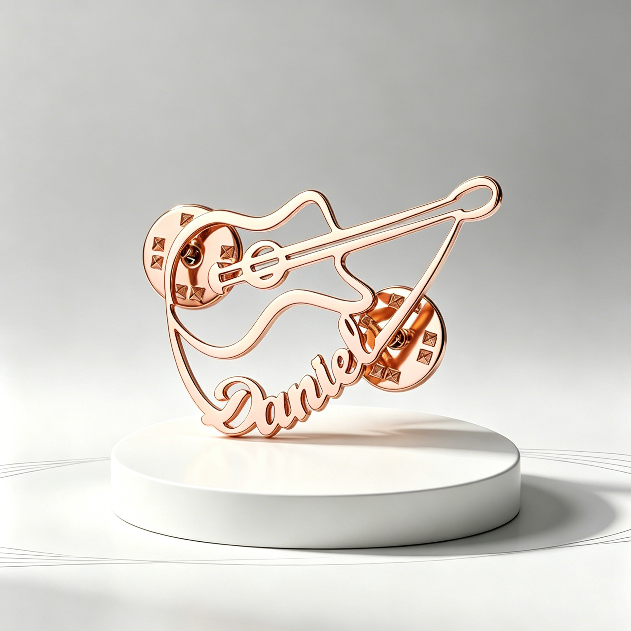 Custom Violin Pin Brooch Stain - Musical Instrument Name incelemesi ve fiyatı