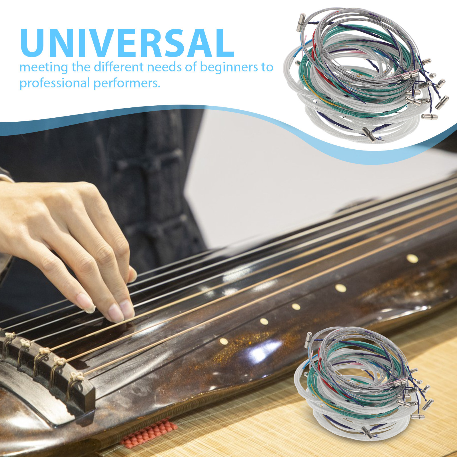 21Pcs Guzheng Strings Chinese  - Musical Instrument Zither incelemesi ve fiyatı
