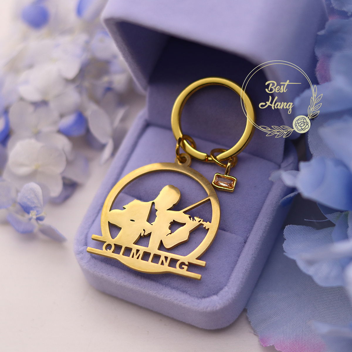 Custom Name Birthstone Pendant - Musical Instrument Name incelemesi ve fiyatı