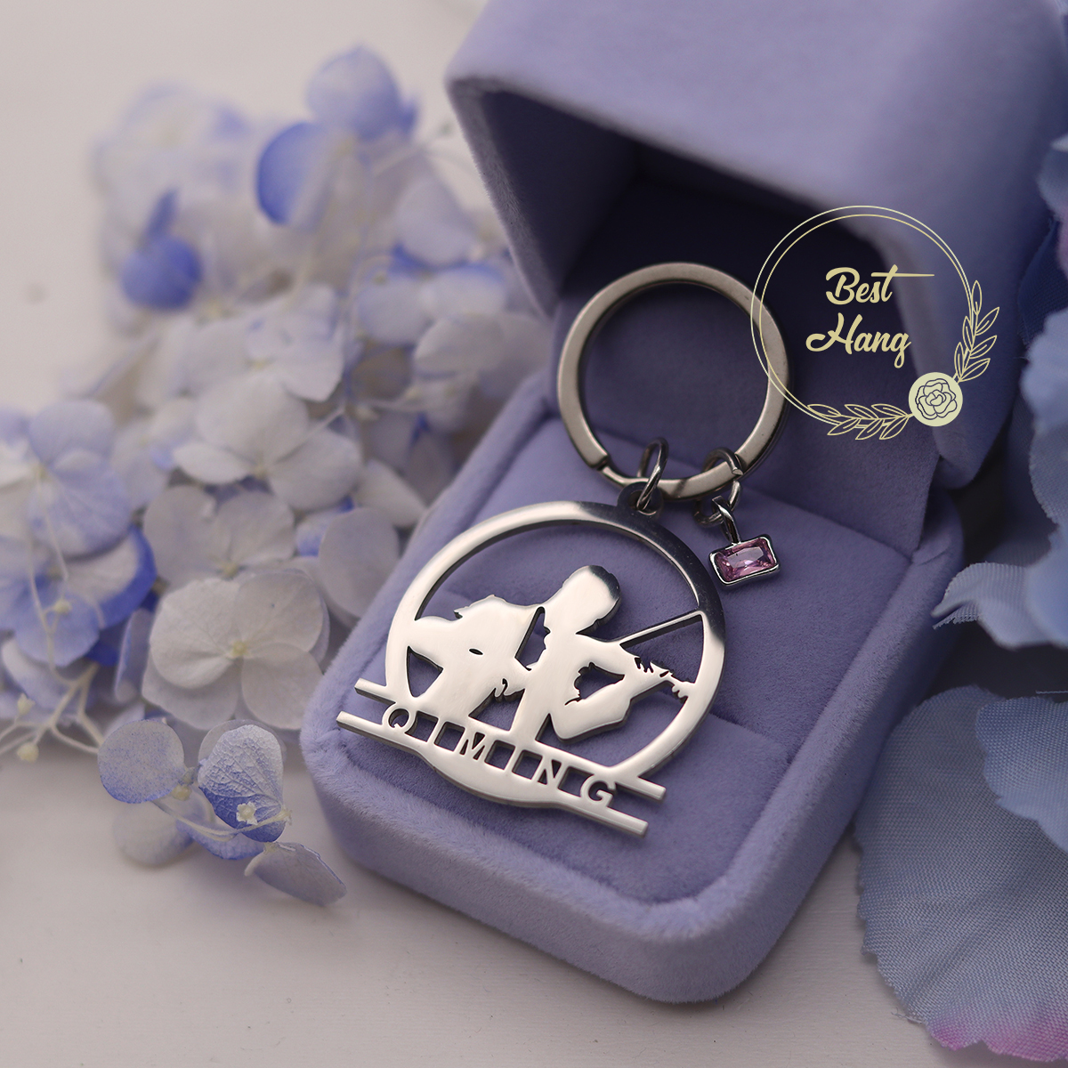 Custom Name Birthstone Pendant - Musical Instrument Name incelemesi ve fiyatı