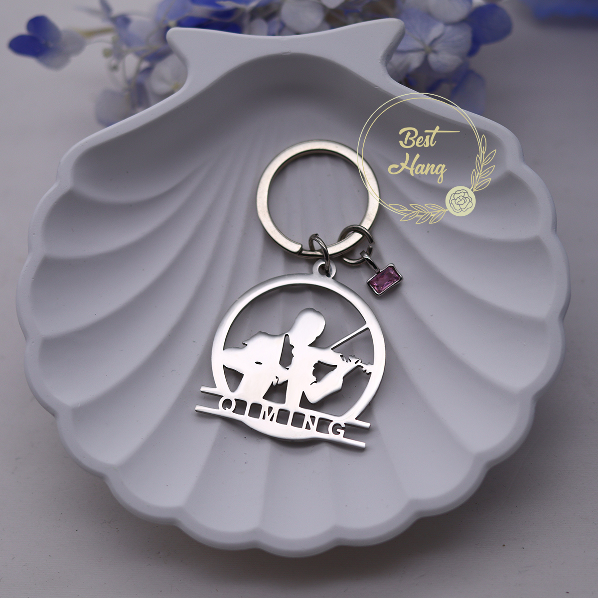 Custom Name Birthstone Pendant - Musical Instrument Name incelemesi ve fiyatı