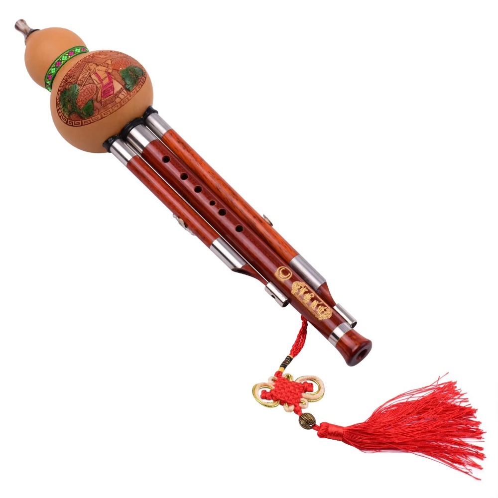 3-Tone C Key Hulusi Gourd Flut - Musical Instrument In Chinese incelemesi ve fiyatı