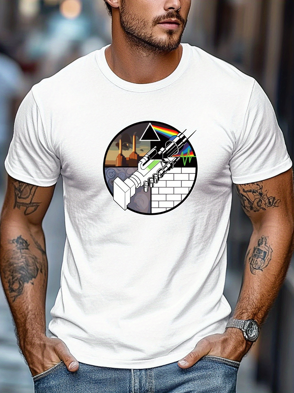 Men's Pattern T-shirt - Deep G - Musical Instrument Shop incelemesi ve fiyatı