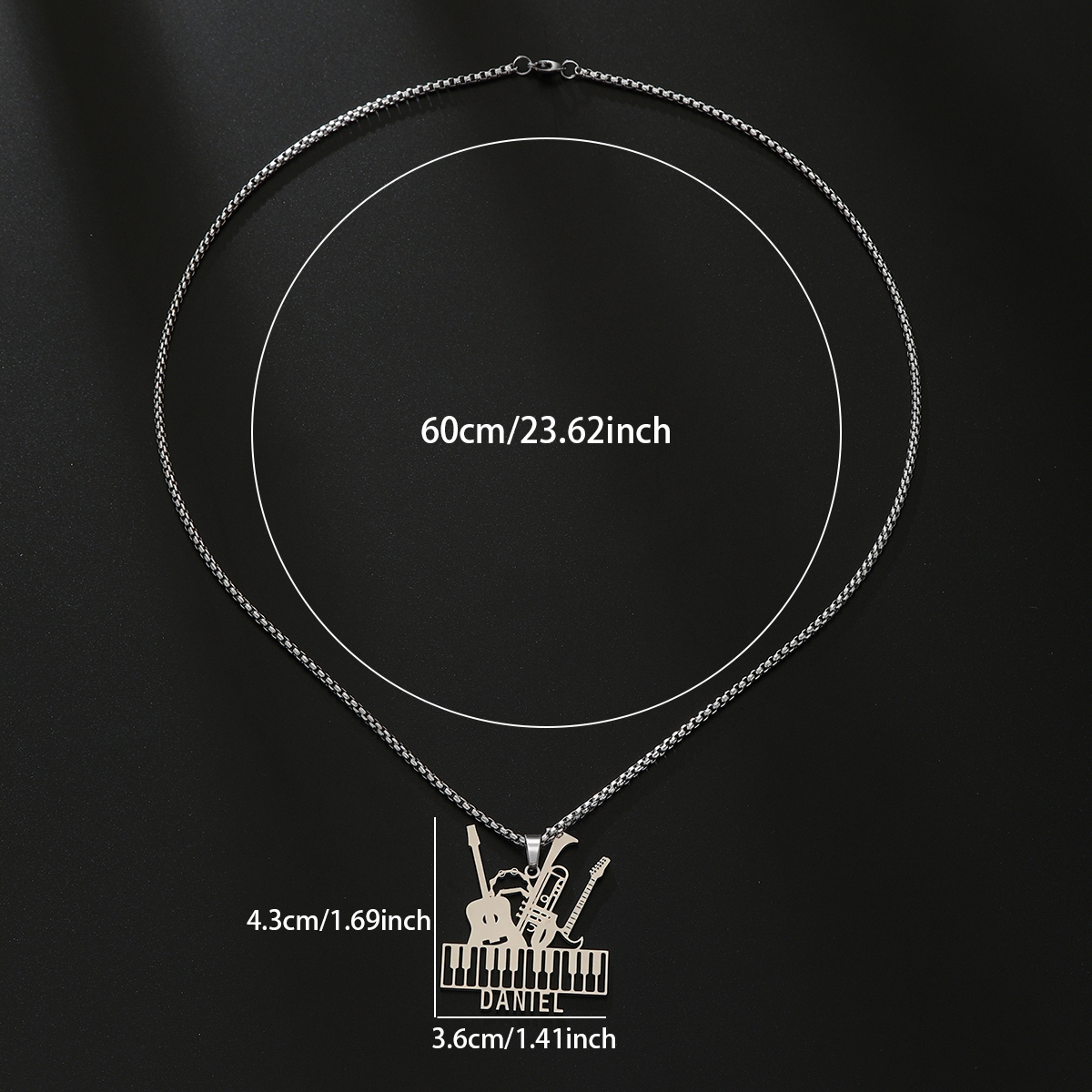 Custom Name Necklaces For Wome - Musical Instrument Name incelemesi ve fiyatı