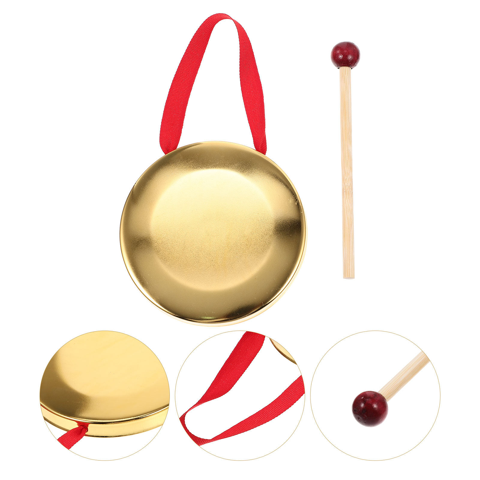 1Set Hand Held Gong with Malle - Musical Instrument In Chinese incelemesi ve fiyatı
