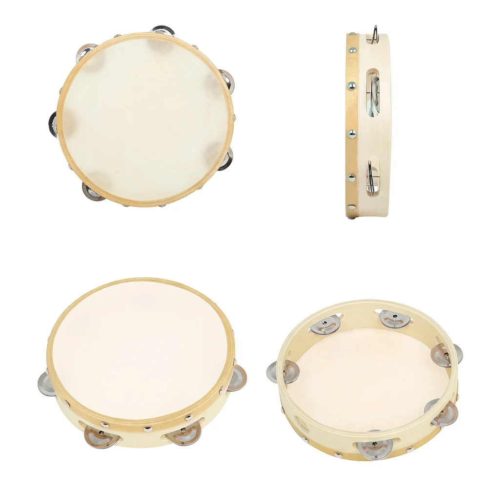 3Pcs/Set 6/8/10 Inches Cowhide - Tambourine Hand Drum incelemesi ve fiyatı