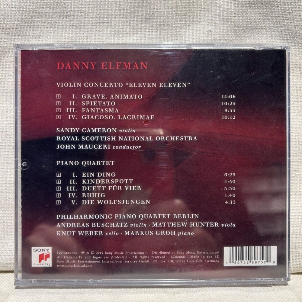 Danny Elfman Violin Concerto M - Musical Instrument With A incelemesi ve fiyatı