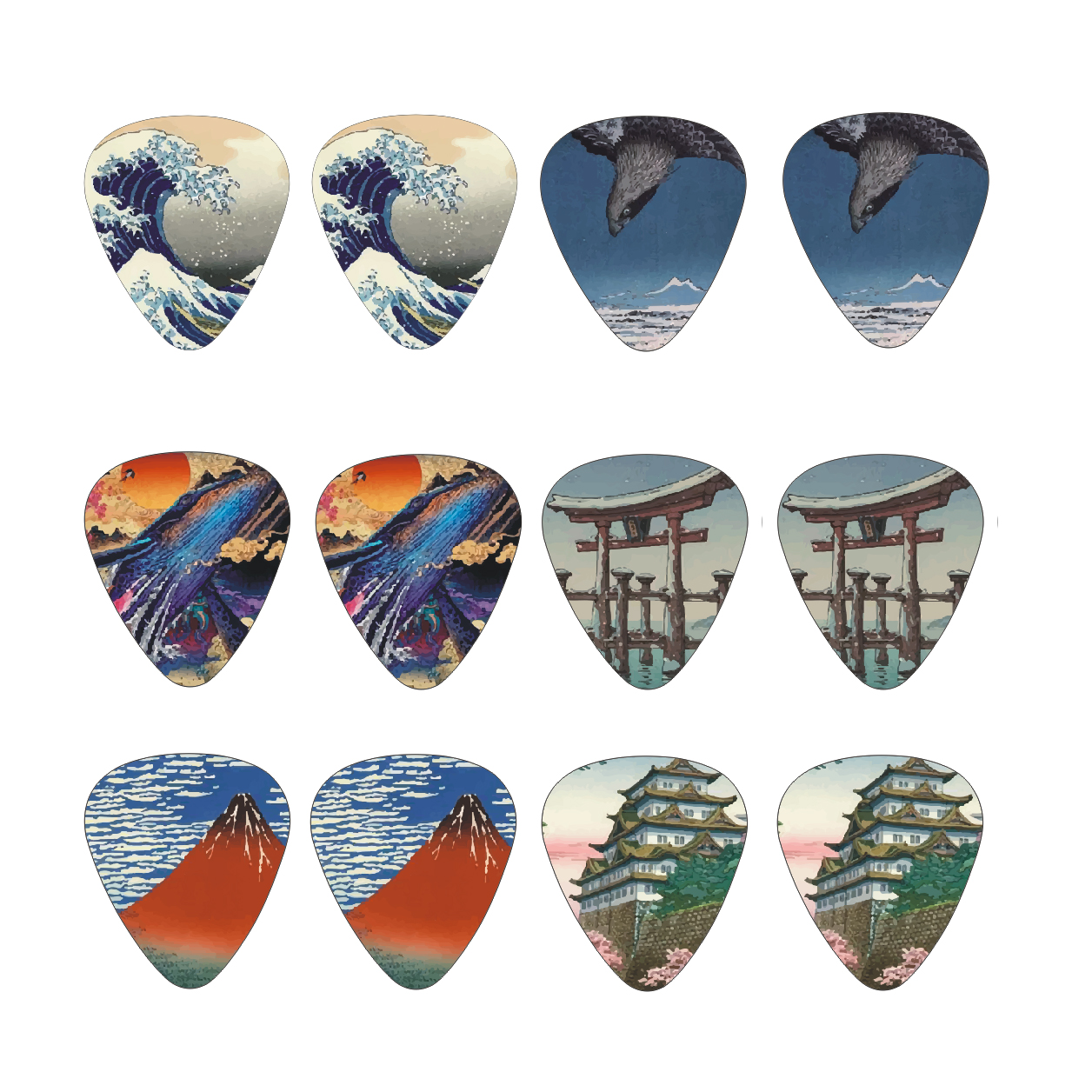 New 12pcs/set  Guitar Picks -  - Musical Instrument Gif incelemesi ve fiyatı