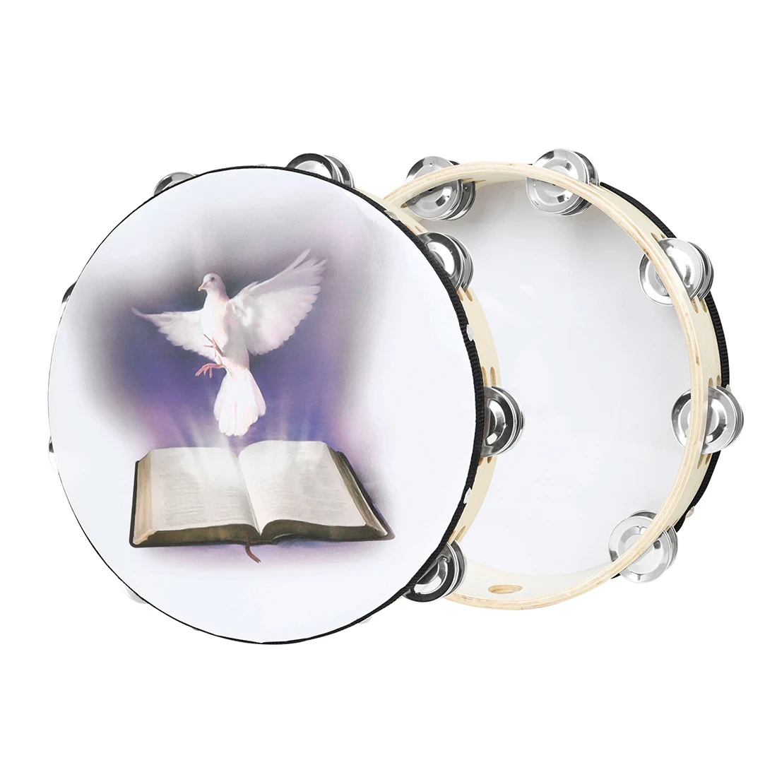 M MBAT 10-Inch Tambourine Wood - Tambourine Hand Drum incelemesi ve fiyatı